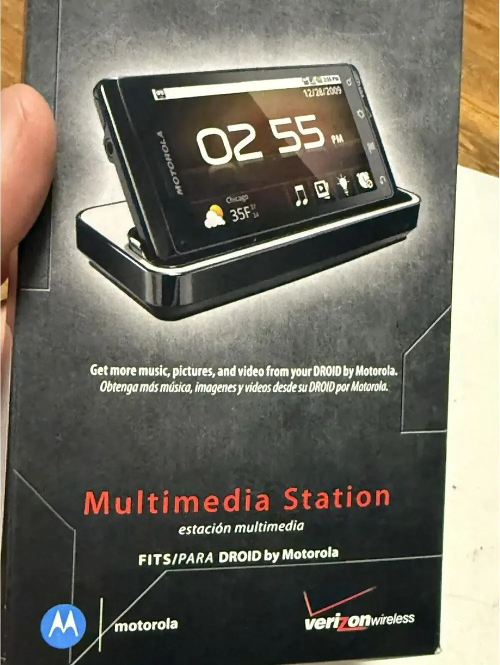 Motorola Droid A855 Multimedia Docking Station Cradle